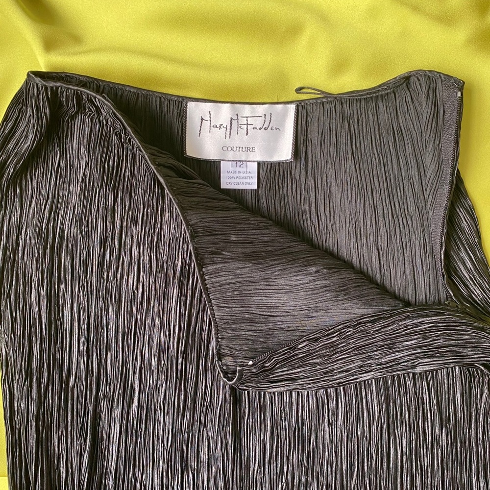 1970s - 80s Mary McFadden Couture maxi skirt